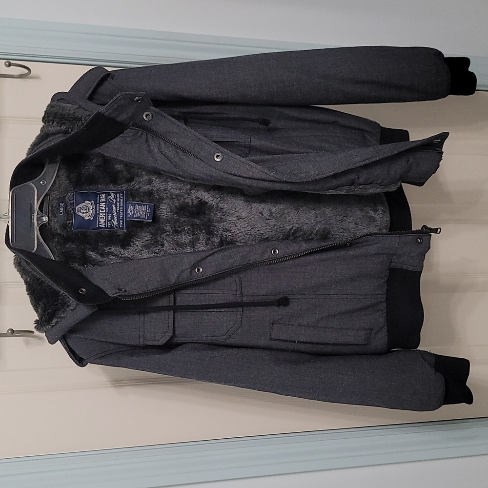 American Rag Faux Fur Mens Jacket